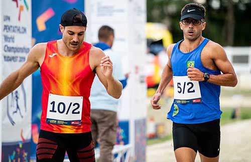 Danilo Fagundes na corrida / Foto: UIPM/Virág Buza