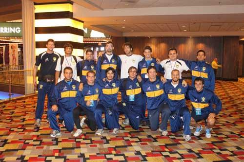 A seleção masculina de rugby sevens chegou ao Brasil na terça-feira, dia 14 de Fevereiroi, depois de passar o final de semana competindo no Circuito Mundial / Foto: Daniel Venturole