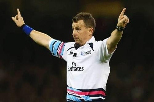 Nigel Owens apitou duelo entre Nova Zelândia e França neste mundial / Foto: Getty Images