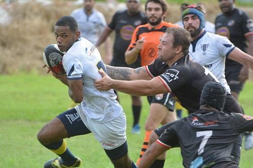 Única equipe a fazer seu segundo jogo, o Tucanos de São João da Boa Vista manteve a campanha perfeita ao bater o União de São Paulo e lidera com 100% de aproveitamento / Foto: José Nave/Expedição Off Rugby