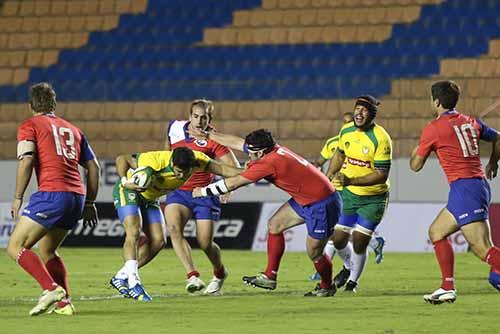 Brasileiros superam chilenos pela primeira vez na história, em jogo válido pelo Sul-Americano de Rugby XV / Foto: Dani Mayer / Fotojump / CBRu 