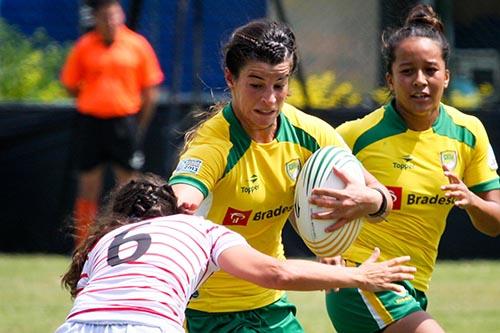  A Seleção Brasileira de Rugby embarcou na madrugada desta quarta-feira, 12, para Atlanta, onde disputa a segunda etapa do Circuito Mundial de Rugby Feminino / Foto: Fotojump / CBRu