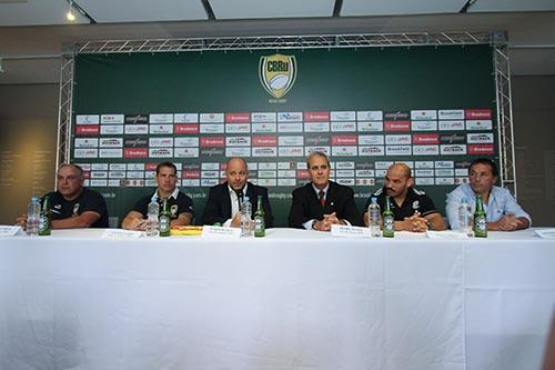 Coletiva antes do jogo / Foto: João Neto / Fotojump / CBRu