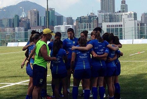 A Seleção Brasileira Feminina de Rugby Sevens disputa nesta sexta, 12, e sábado, 13, o Hong Kong Sevens / Foto: Divulgação/CBRu