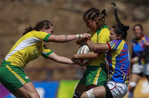 A Seleção Brasileira Feminina de Rugby conquistou neste domingo, 9, o ouro dos Jogos Sul-Americanos 2014 / Foto: ODESUR/Divulgação