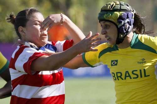 O rúgbi brasileiro estreou nos X Jogos Sul-americanos Santiago 2014 neste sábado, 8 de março, com duas vitórias / Foto: Washington Alves/Inovafoto/COB