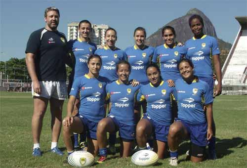 A seleção feminina de rugby encerrou sua participação na sexta etapa do Circuito Mundial em Hong Kong com a conquista da Taça de Bronze (Bowl), equivalente ao nono lugar / Foto: ZDL / Divulgação