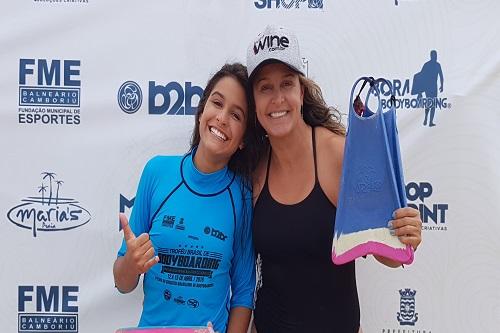 Herdeira da rainha do Bodyboarding segue os passos da mãe em seu primeiro evento nacional / Foto: Danilo Caboclo/SixComm