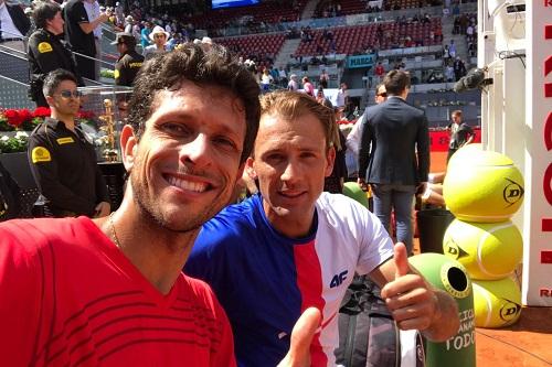 Ao lado do parceiro, o polonês Lukasz Kubot, Melo disputa essa semana o Masters 1000 da Itália e deve estrear na quarta-feira / Foto: Divulgação