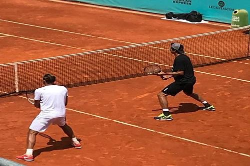 Treino de Melo e Kubot em Madri / Foto: Divulgação