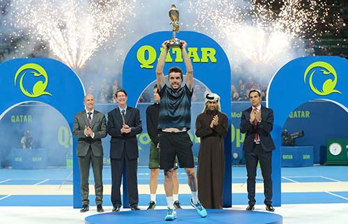 Roberto Bautista Agut é campeão do Qatar ExxonMobil Open 2019   / Foto: Samer Rejjal - QTF