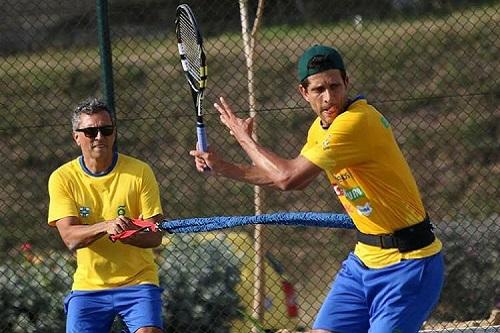 Marcelo treina para o confronto diante da Colômbia / Foto: Divulgação