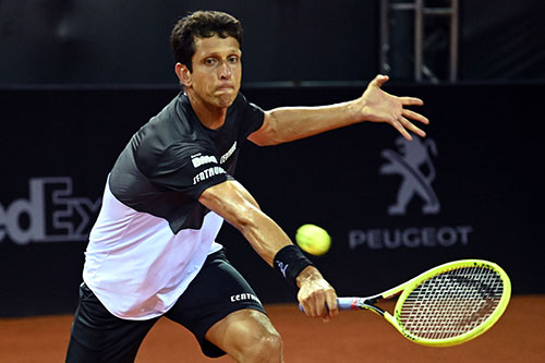 Marcelo, contente com a estreia / Foto: Fotojump / Rio Open