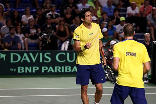 Último confronto do Brasil em casa foi em 2016 contra o Equador, em BH  / Foto: Srdjan Stevanovic/ITF