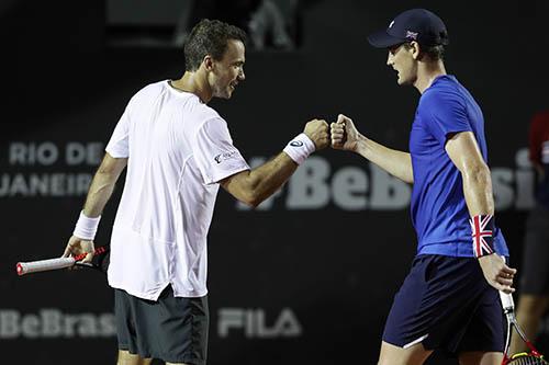 Bruno Soares e Jamie Murray disputam o Rio Open 2019 / Foto: Joao Pires / Fotojump