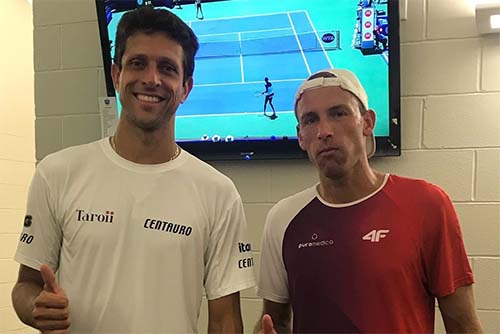 Melo e Kubot, felizes com as atuações em Cincinnati   / Foto: Divulgação