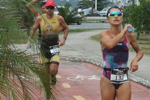 Bruna assumiu a liderança no ciclismo e saiu para a etapa de corrida com cerca de dois minutos de vantagem / Foto: Pauta Livre