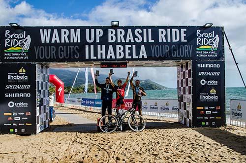 Pódio geral da Warm Up Pro  / Foto: Ney Evangelista / Brasil Ride