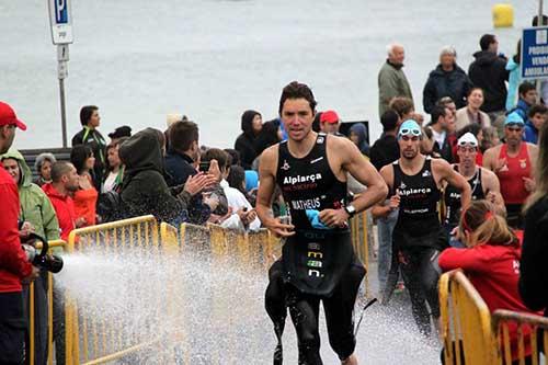 O triatleta Bruno Matheus cumpriu seu objetivo inicial e foi o campeão do II Duathlon Nacional Português / Foto: Carlos Maia 