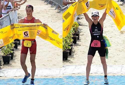 Colucci é penta e Carla é tricampeã do no 22º Triathlon Internacional de Santos  / Foto: João Pires/Jump