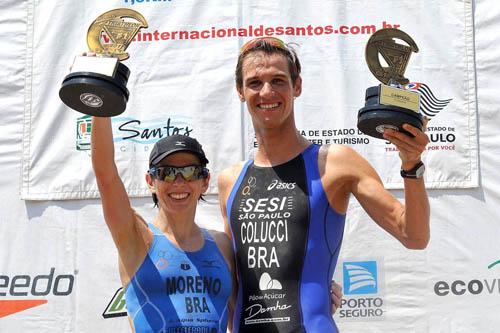 Entre os triatletas de elite, destaque para Reinaldo Colucci e Carla Moreno, que venceram o último Troféu Brasil e são as grandes esperanças para Londres 2012 / Foto: João Pires / Jump