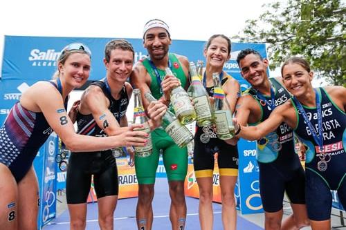 Manoel Messias e Luísa Baptista conquistam o bronze na etapa de Salinas (EQU) / Foto: Divulgação CBTri