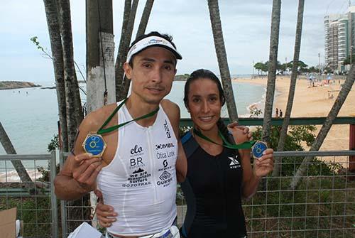 Rodrigo Altafini e Laura Dias foram os vencedores em Vila Velha / Foto: Treino Online