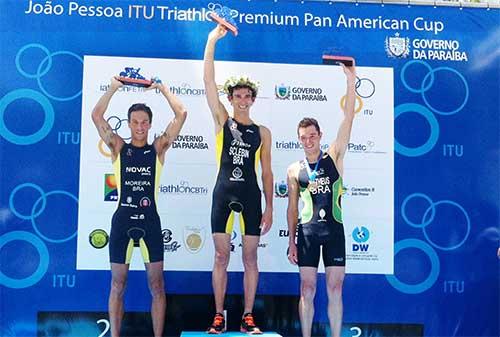 Os brasileiros dominaram amplamente a ITU Pan American Cup de Triathlon disputada no domingo, dia 07 de Abril, em João Pessoa / Foto: Divulgação