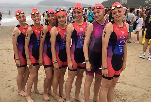 Meninas da Escolinha da Triathlon / Foto: Divulgação