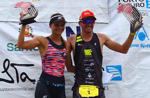 Fernanda Garcia e Marcus Fernandes como campeões 2018 / Foto: Treino Online