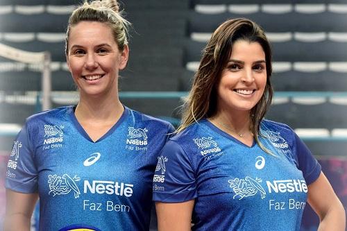 Fabíola e Mari jogaram juntas na Suíça / Foto: João Pires/Fotojump