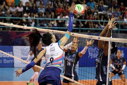 A equipe de Osasco toma susto no segundo set, mas se recupera para ganhar por 3 sets a 1 e manter uma invencibilidade de 21 partidas dentro de casa / Foto: João Pires/Fotojump