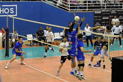 Sesi-São Paulo x EMS Taubaté Funvic e Vôlei Renata x Corinthians Guarulhos serão os confrontos a partir desta quarta, com SporTV / Foto: Ricardo Buforin/Vôlei Renata