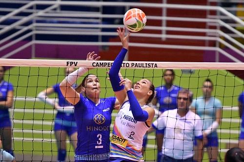 Com vantagem de 1 a 0 no playoff final, equipe de Osasco precisa vencer o Hinode Barueri para levantar o sexto título estadual consecutivo / Foto: João Pires/Fotojump