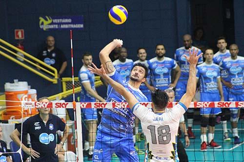 EMS Taubaté Funvic enfrenta o líder SESI neste sábado pela Superliga Cimed Masculina de Vôlei   / Foto: Rafinha Oliveira/EMS Taubaté Funvic