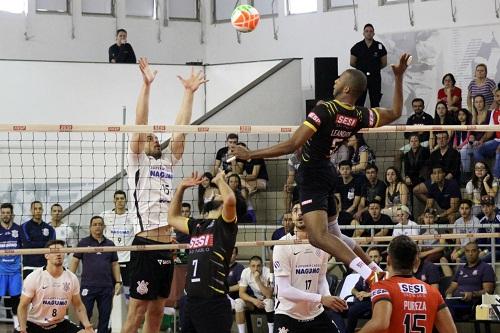 De virada a equipe da capital paulista passou pelo Corinthians-Guarulhos por 3 sets a 1 / Foto: Amanda Demétrio/Fiesp